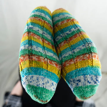 Time Step Socks in Cascade Yarns Heritage Prints - FW244 - Downloadable PDF