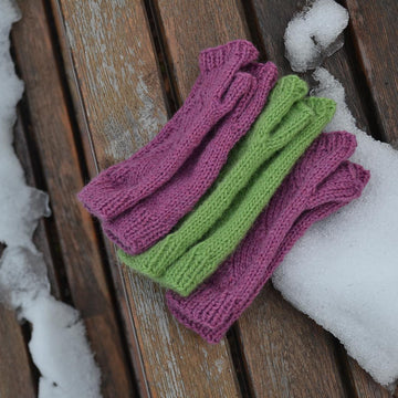Fingerless gloves - Winter Breeze