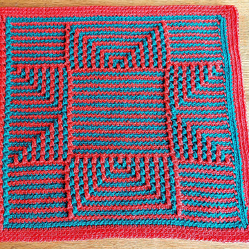 Stars & Stripes Mosaic Crochet Table Runner