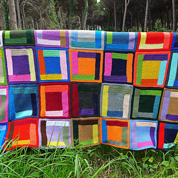 Festive Log Cabin Blanket