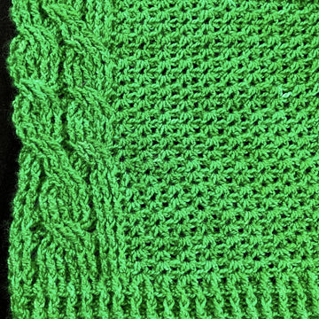 "Kiss Me! I'm Irish!" Crochet Scarf/Shawl