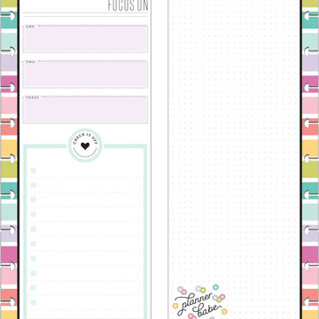 Happy Planner Medium Half Sheet Fill Paper 60/Pkg - Planner Babe