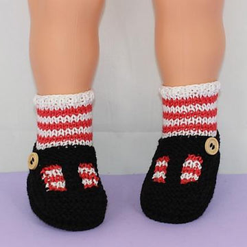 Baby Stripe Sock and T Bar Sandal Booties