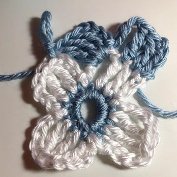 Scrappy Clouds Crosshatch Coaster
