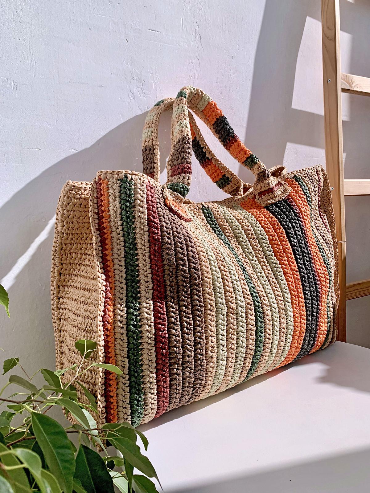 Weekender Striped Bag