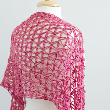 Starfish Stole in SweetGeorgia Merino Silk Fine - Downloadable PDF
