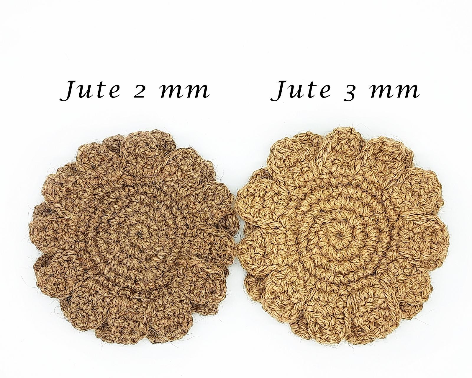 Jute sunflower coasters