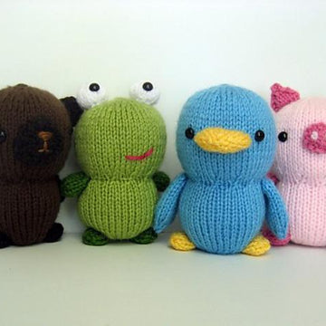 Animal Friends Knit Amigurumi Pattern Set