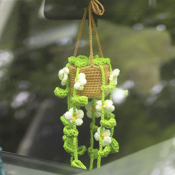 Daisy Potted Car Hanging Plant