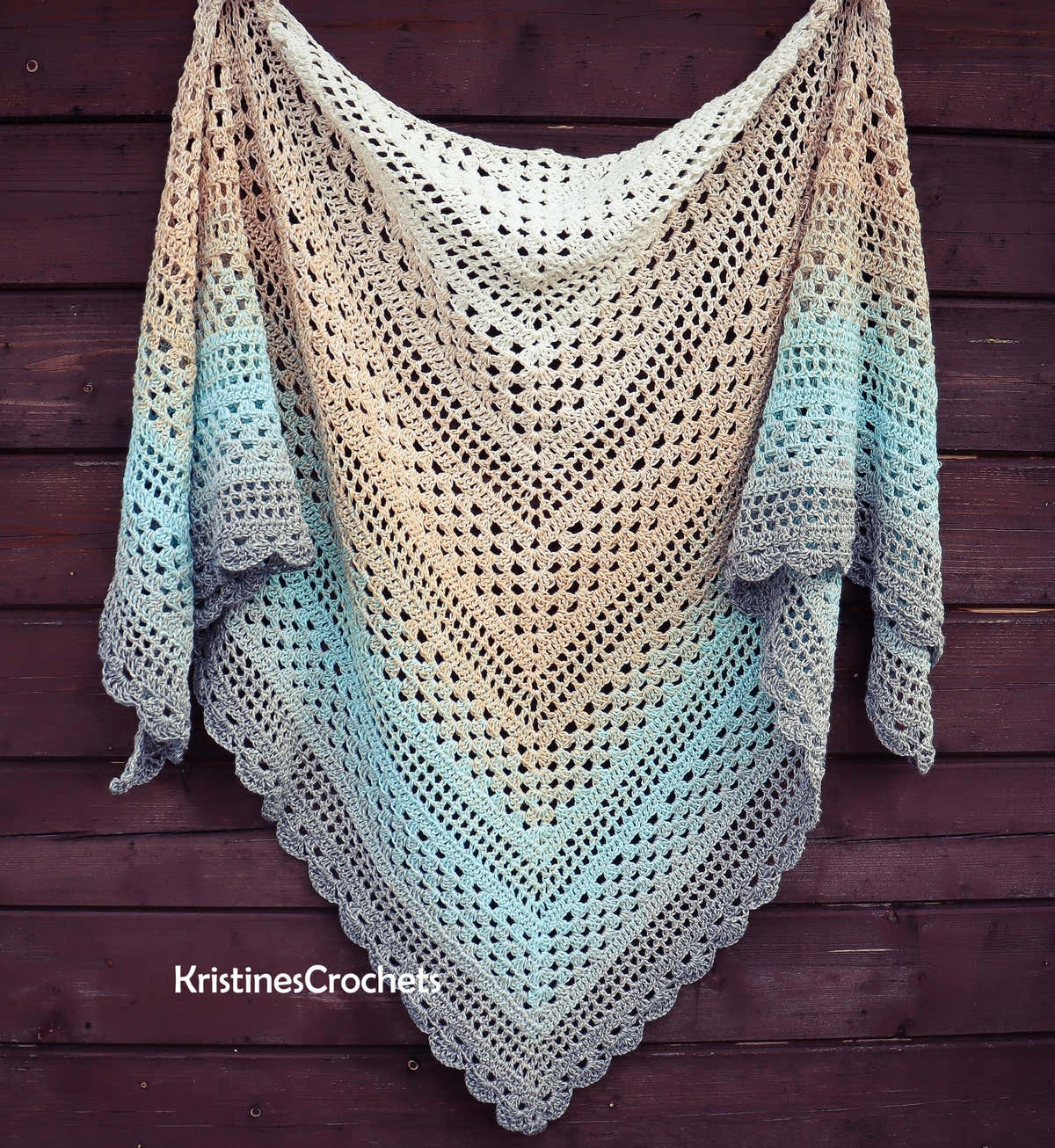 Spring Reverie Triangle Shawl Written Pattern