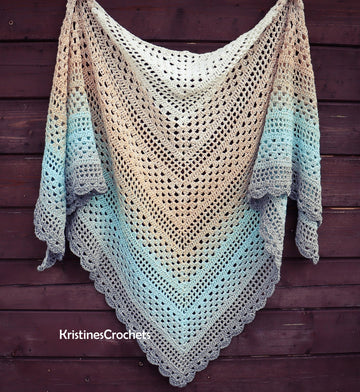 Spring Reverie Triangle Shawl Written Pattern