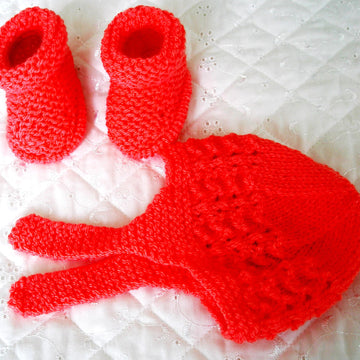 Dolls clothes knitting pattern for a 14-15 inch doll, frilled cardigan, leggings, Hat and Boots