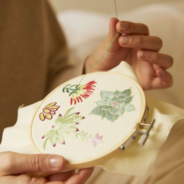 DMC Mindful Making: The Serene Succulents Printed Embroidery Kit