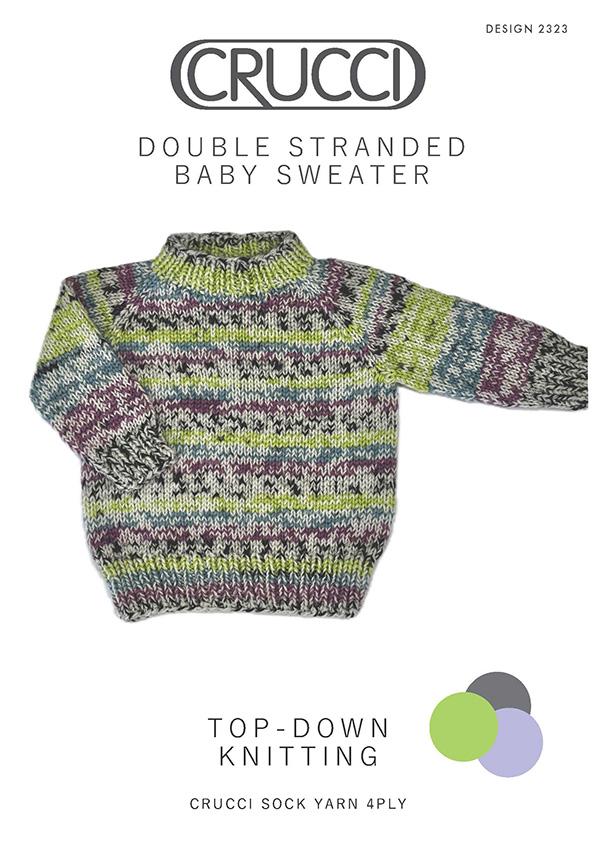 2323 Double Stranded Baby Sweater