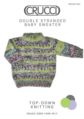 2323 Double Stranded Baby Sweater