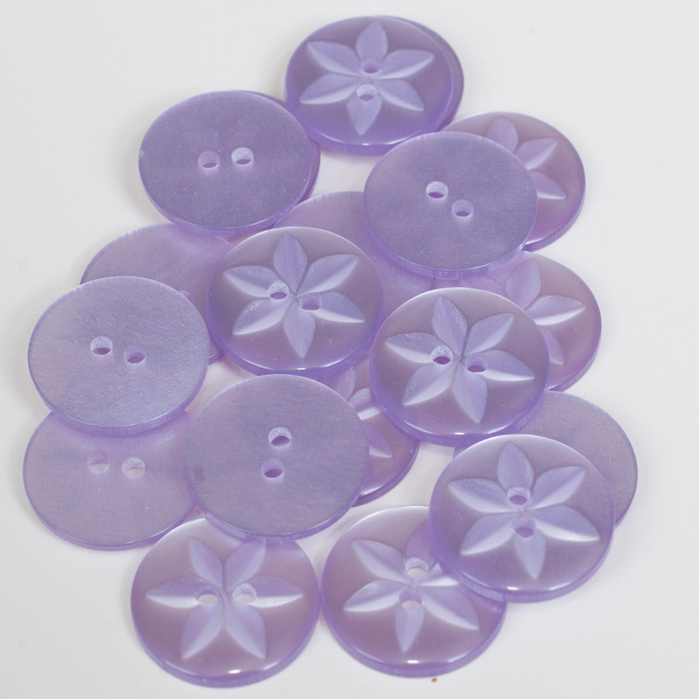 Round Star Buttons 17 mm