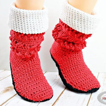 Christmas Santa and Elf Booties