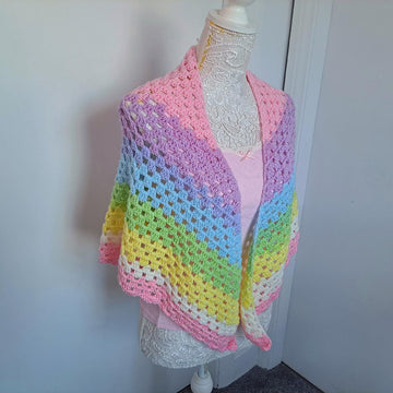 Crochet Vintage Pretty Prism Shawl Pattern/Tutorial
