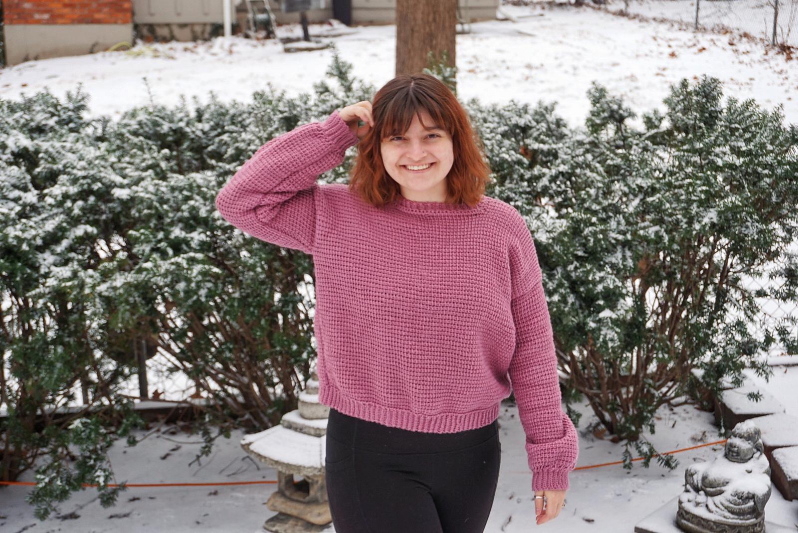 Wanderung Pullover: Tunisian Crochet