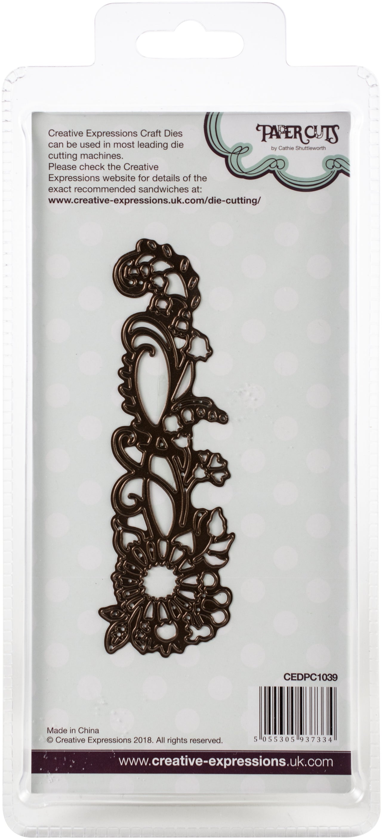 Creative Expressions Paper Cuts Edger Craft Dies - Lily Of The Valley