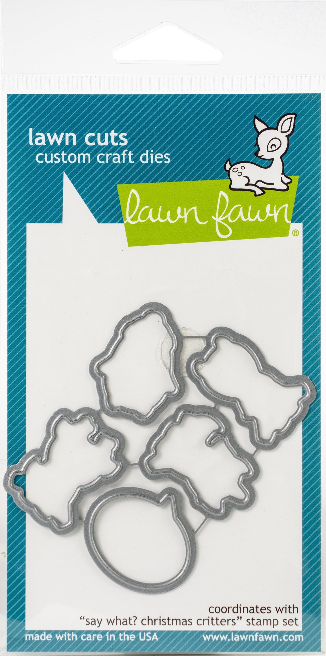 Lawn Fawn Lawn Cuts Custom Craft Die - Say What? Christmas Critters