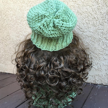 Mock Crochet Slouchy Hat