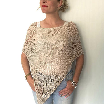 Delicate Cable Poncho