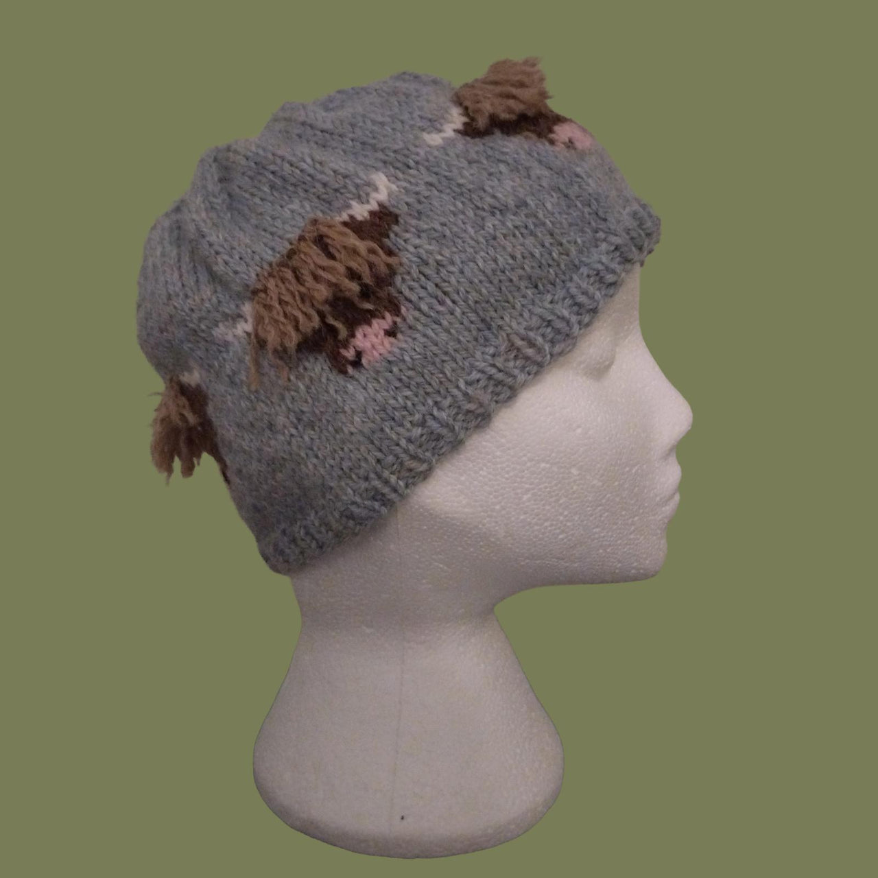 Happy Heather Highland Cow Beanie Hat
