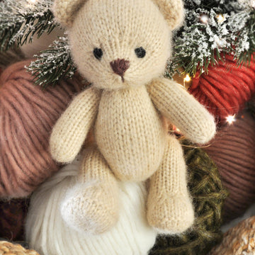 Teddy Bear knitting pattern, In the round
