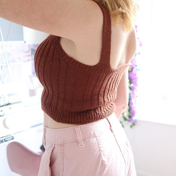 "Flora Aura" Machine Knit