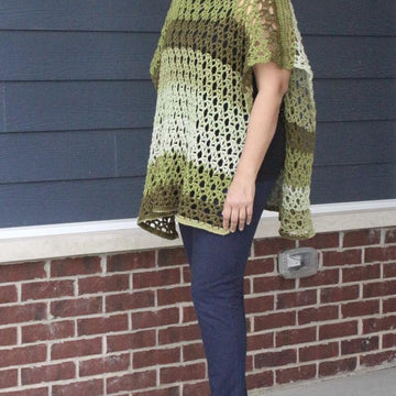 Summer Breeze Crochet Poncho Pattern