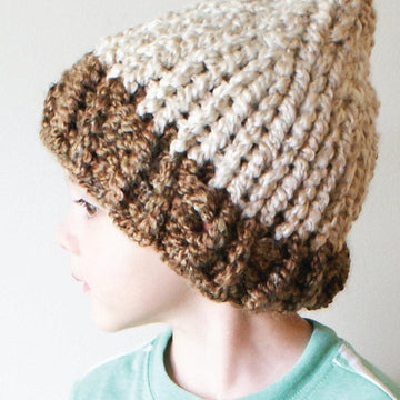 Chunky Acorn Hat in Toddler, Child and Adult Sizes (hat014)