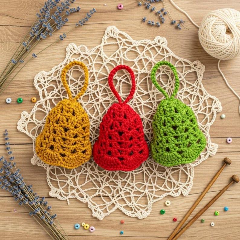 Crochet Amigurumi Bell Pattern – PDF + Video Tutorial (English Only)