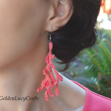 Coral Earrings