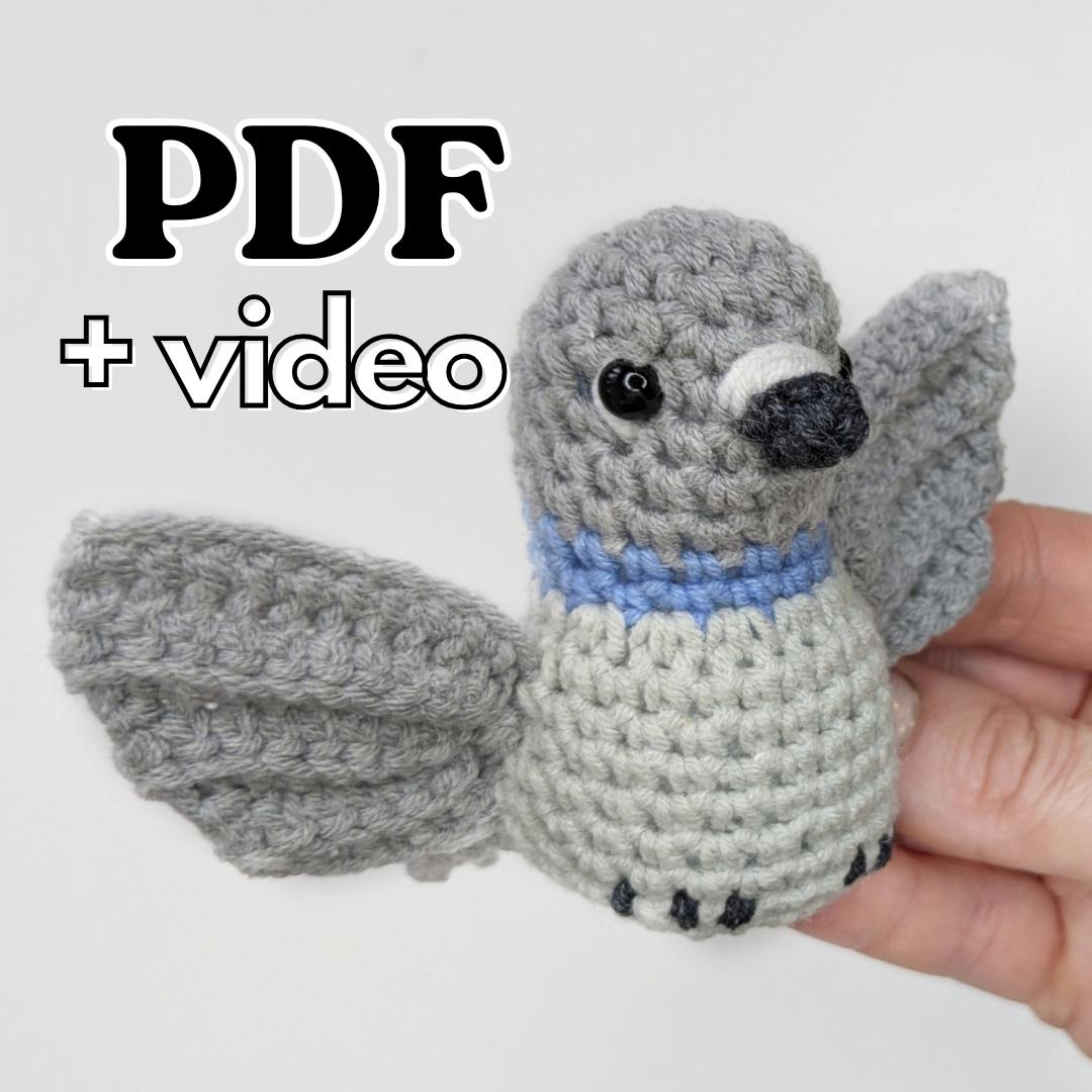 Crochet Pigeon Amigurumi Pattern, Crochet Bird Pattern