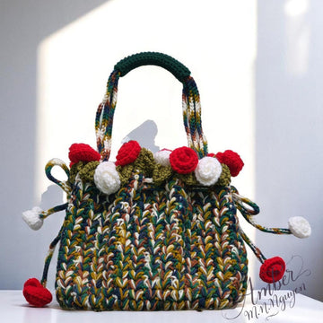 Roses Garden Handbag Crochet Pattern - Digital Download