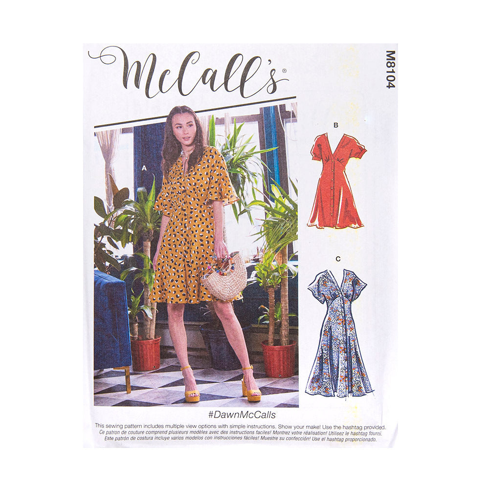 McCall's Misses' Dresses M8104 - Sewing Pattern