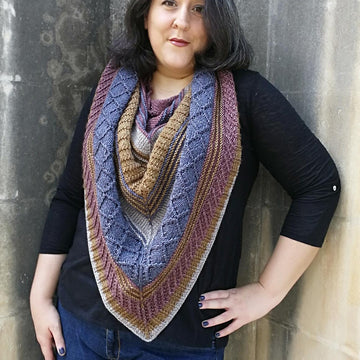 Metallic Twist Shawl