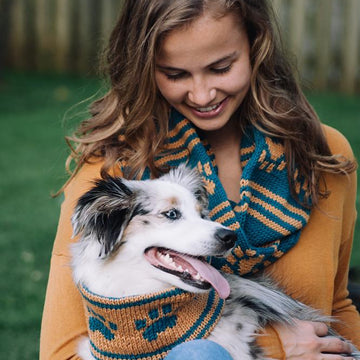 Paw-some Dog Cowl + Paw-some Infinity Scarf