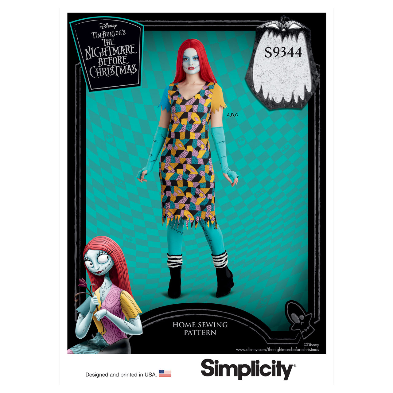Simplicity Misses' Knit Costume and Face Mask S9344 - Sewing Pattern