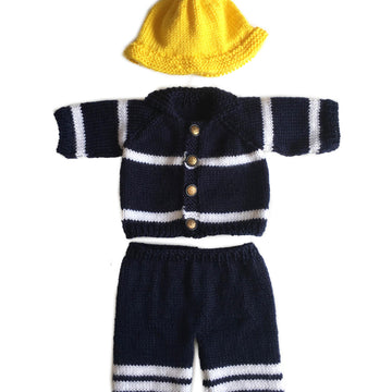 Firefighter teddy knitting pattern 19011