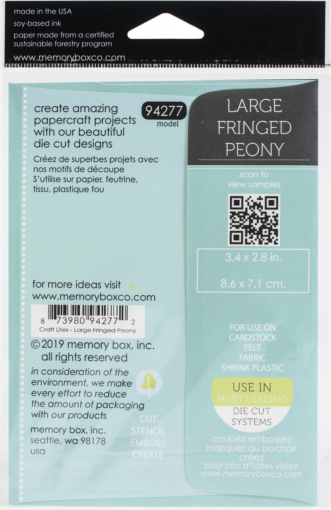 Memory Box Dies - Large Fringed Peony