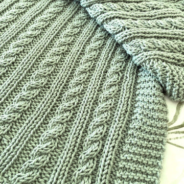 Easy Cable Baby Blanket