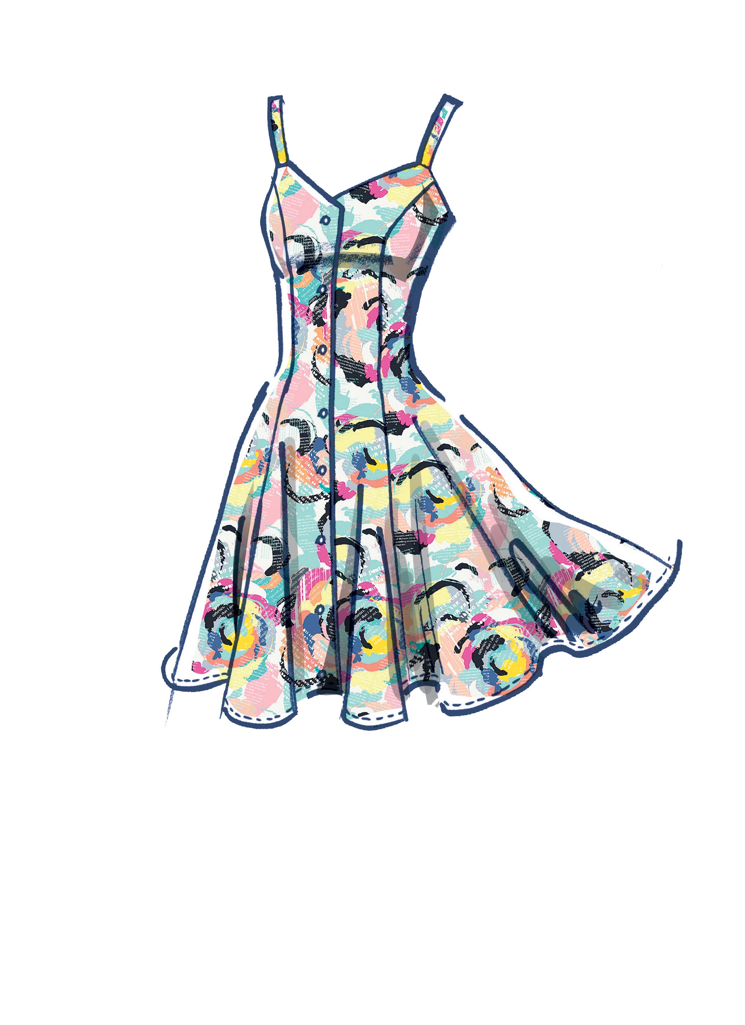 McCall's Misses' Dresses & Belt M8177 - Sewing Pattern