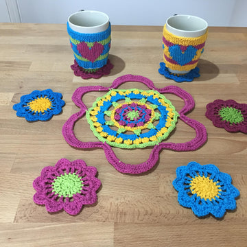 Spring flowers coasters and placemats