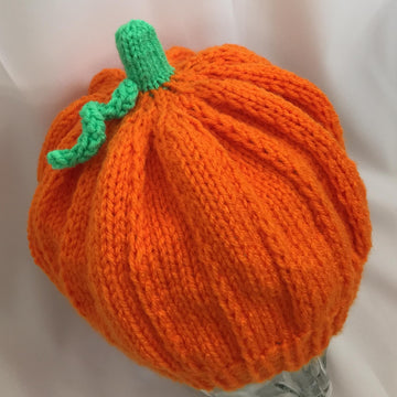 Adult Pumpkin Hat - Knit ePattern