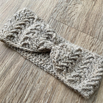 Wrapped Arrow Stitch Ear Warmer