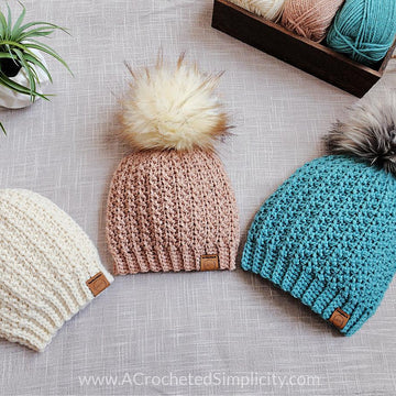 Short Row Crochet Beanie & Slouch