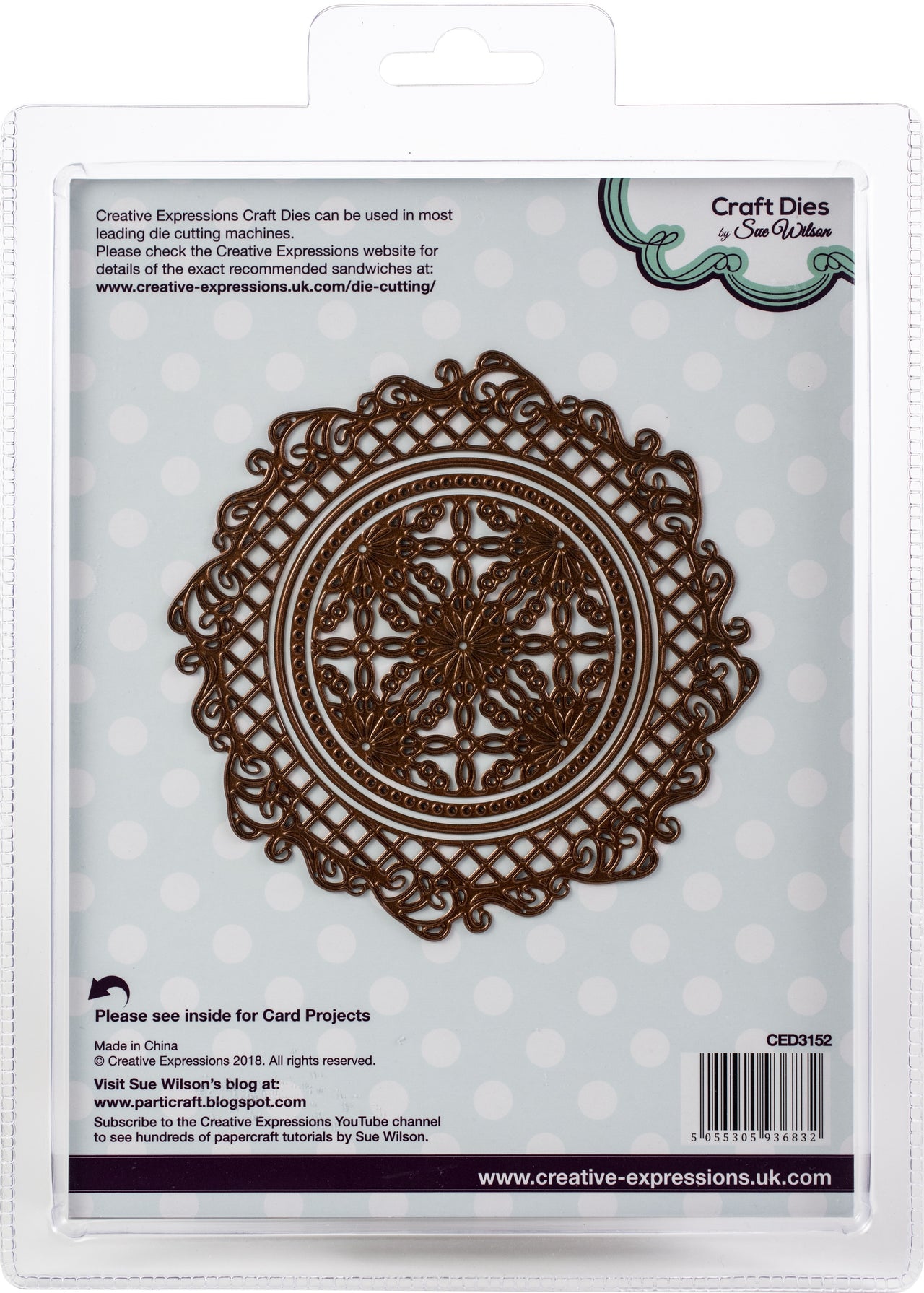 Creative Expressions Festive Craft Dies By Sue Wilson - Carol Frame