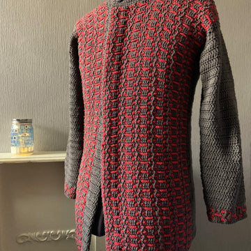 Offset Texture Cardigan